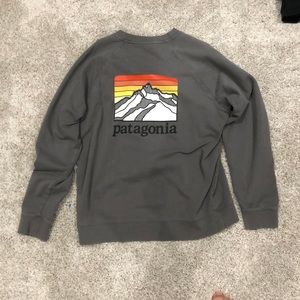 Gray Long Sleeve Patagonia Crewneck Tee